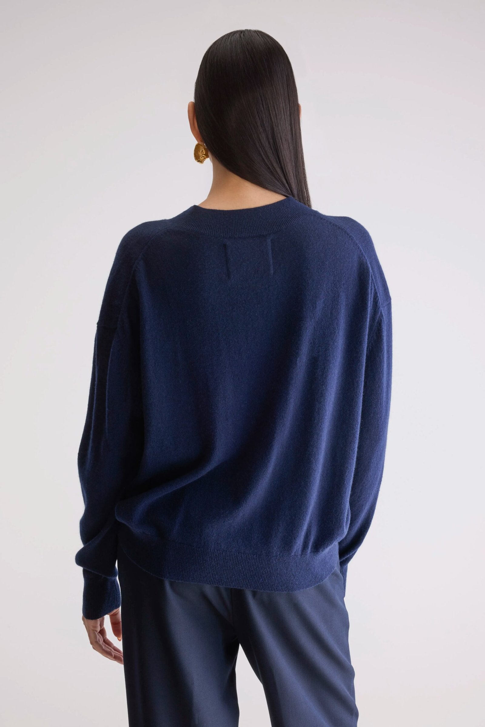 slax cashmere sweater (252 / w / navy)